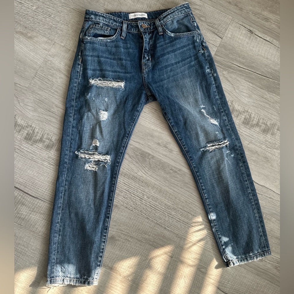 FLYING MONKEY RIPPED JEANS